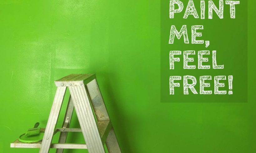 painting a tall wall